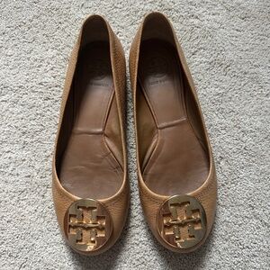 Brown Tory Burch Travel Ballet Flats